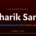 Sharik - great sans serif font on MyFonts from Poland, Dada Studio
